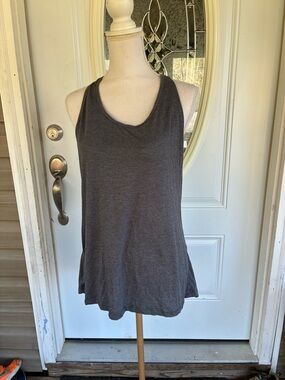 Old Navy Dark Charcoal Racerback Tank Top